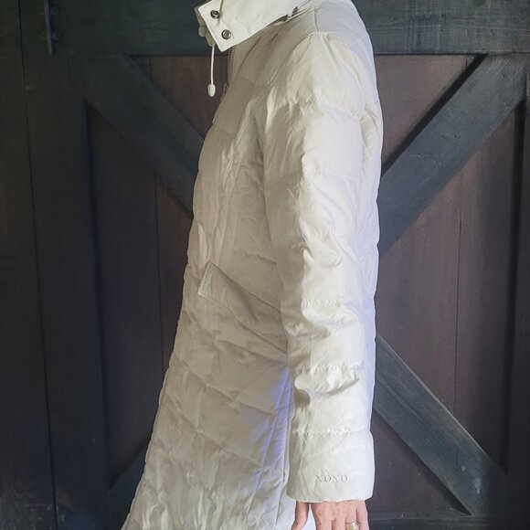 XOXO Women's Off-White Puffer Coat - Picture 3 of 10